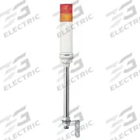 SCHNEIDER Tower Light Assembly: 2 Tier, Orange/Red, Sounder Tier Included, 559 1/2 mm Overall Ht (MPN XVC4B25S). Key specifications — Manufacturer Part Number: XVC4B25S; Brand: SCHNEIDER; Operating Voltage: 24V; Light Tier Color: Red.