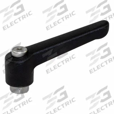 JW WINCO Adjustable Handles; Adjustable Levers: Plastic w/ SS Thread, 5/16"-18 Thread - Teardrop-Style Adjustable Handles with Threaded Hole
