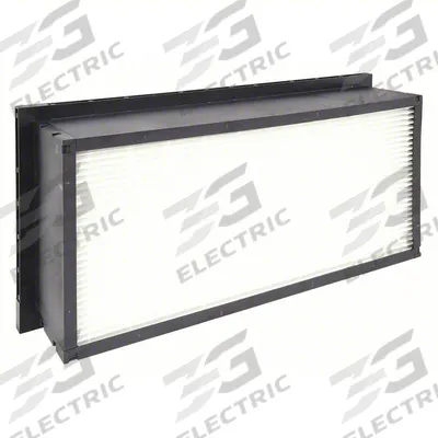 GRAINGER Minipleat Air Filter: 24 in x 12 in x 6 in, Fiberglass, Plastic, Single Header - MERV 15 Minipleat Air Filters