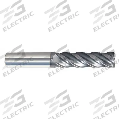 APPROVED VENDOR Corner Radius End Mill: Carbide, nACRo Coated, 4 Flute, 1/4" Mill Dia - Fast-Cutting Carbide Corner-Radius End Mills for Steel & Cast Iron