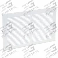 Return Air Grille: Louvered Grille, White, Powder Coated, Steel, 9 3/4 in H, 15 3/4 in W, 1/4 in D (MPN 4MJR1). Key specifications — Mounting Location: Ceiling; Brand: APPROVED VENDOR; Fire Rating: Not Fire Rated.
