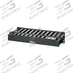 PANDUIT Dual Side Horizontal Finger Manager: Horizontal, 1 U, Dual Side Sides, 8 7/8 in Overall Dp (MPN WMPSE). Key specifications — Color: Black; Includes: Cover; Orientation: Horizontal; Brand: PANDUIT; Material: Plastic; Number of Sides: Dual Side.