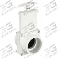 VALTERRA Gate Valve: 2 in Size, PVC, Rising, Slip x Slip, 40 psi CWP, Lever, Solid Wedge (MPN 6201GR). Key specifications — attr1016047: PVC; attr1016074: TPE; attr1016049: VALTERRA; attr1016082: Polypropylene.