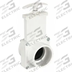 VALTERRA Gate Valve: 2 in Size, PVC, Rising, Slip x Slip, 40 psi CWP, Lever, Solid Wedge (MPN 6201GR). Key specifications — attr1016047: PVC; attr1016074: TPE; attr1016049: VALTERRA; attr1016082: Polypropylene.