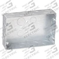 RACO Electrical Box: Steel, Steel - Multigang Rectangular Material & Nominal Size, 2 Gangs (MPN 951). Key specifications — Brand: RACO; Bracket Style: Without Bracket; Clamp Style: Without Clamps.