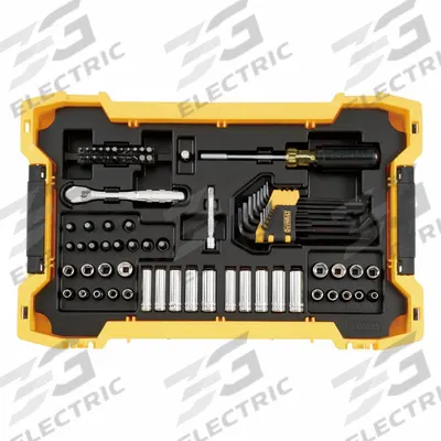 DEWALT Socket Set: 1/4 in, 3/8 in Drive, 131 Piece - SAE & Metric Socket Sets with Drive Tools