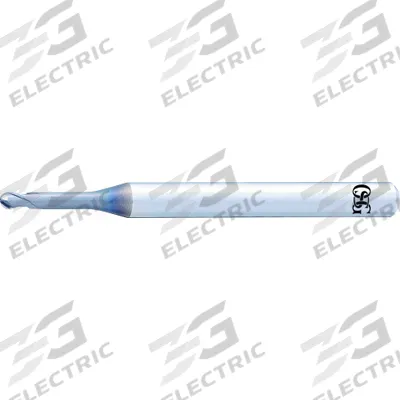 OSG A BRAND Ball End Mill: Carbide, Durorey Coated, 2 Flute, 2 mm Mill Dia - Pencil-Neck Carbide Ball End Mills for Hardened Materials