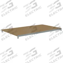 TENNSCO Shelf: 48 in x 30 in, 500 lb Load Capacity, Particleboard, Gray, Shelf (MPN ZAES-4830D). Key specifications — Decking Material: Particleboard; Includes: (4) Beams; Decking Finish: Unfinished; Shelf Configuration: Single Straight; Color: Gray; Frame Material: Steel; Brand: TENNSCO; Frame Finish: Zinc Plated.