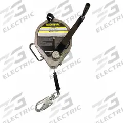 MILLER BY PIP Self-Retracting Lifeline: Stainless Steel Swivel Snap Hook Anchor, 100 ft Line (MPN MME-SCB1-01/100FT). Key specifications — Brand: MILLER BY PIP; ANSI SRL Class (2021): Class 1; ANSI SRL Type: SRL-R; RFID Equipped: Yes; Lifeline Material: Stainless Steel; Series: MightEvac+; Sealed: No; Anchorage End Connection Type: Swivel Snap Hook.