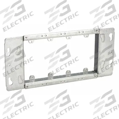 RACO Electrical Box Cover: Blank, 3/4 in Raised Ht, Steel, 10.75 in Overall Lg - Plaster Rings