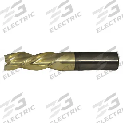 CLEVELAND Square End Mill: Carbide, ZrN Coated, 3 Flute, 1/2" Mill Dia, 3-1/8" LOC - Carbide Square End Mills for Aluminum