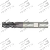 WIDIA HANITA Square End Mill: Carbide, TiAlN Coated, 3 Flute, 8 mm Mill Dia, 16 mm LOC, 63 mm OAL (MPN D51308003RW)