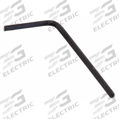 WESTWARD Hex Key: 0 Ball Ends, 1.5 mm Tip Size, Metric, Short, Alloy Steel, Black Oxide - L-Shaped Hex Keys