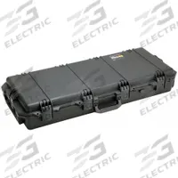 PELICAN Protective Case: 14 in x 36 1/2 in x 6 in, No Foam, Black, 2 Wheels, 15 lb Wt (MPN IM3100-X0000). Key specifications — Brand: PELICAN; Material: Plastic; Closure Type: Press and Pull Latches.