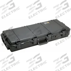 PELICAN Protective Case: 14 in x 36 1/2 in x 6 in, No Foam, Black, 2 Wheels, 15 lb Wt (MPN IM3100-X0000). Key specifications — Brand: PELICAN; Material: Plastic; Closure Type: Press and Pull Latches.