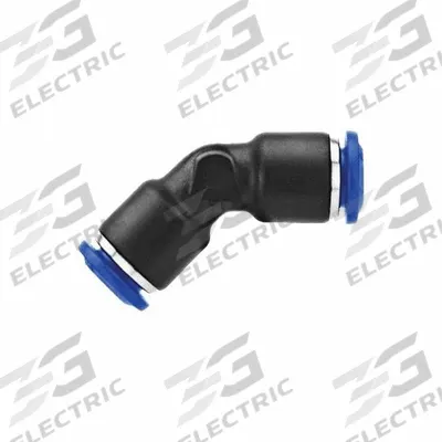 AIGNEP Swift Fit Push To Connect Fitting: 1/2 in OD x 1/2 in OD Size, Nylon - Nylon & Nickel-Plated Brass Tube Fittings