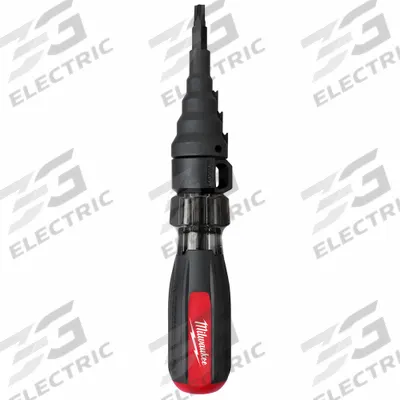 MILWAUKEE Conduit Reamer: Conduit Reaming/Screw and Nut Driving, 1 in Max Pipe Size - Screwdriver-Style Tubing & Conduit Reamers