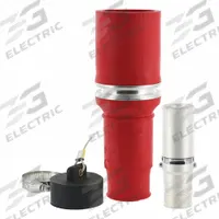 Single Pole Inline: Female, Red, 1000V AC, 898 A, Crimp Tube Termination, 49 Series (MPN 49F53-R). Key specifications — Gender: Female; Series: 49; Brand: LEVITON.