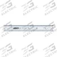 INSIZE Rigid Rule: 7126-6, 6 in, 0.04 in Thick, 1/16 in (Back)/1/64 in (Front), Chrome, Black, Rigid. Key specifications — attr939978: 1/64 in (Front); attr944136: Pouch; attr934745: INSIZE; attr944504: Outside Read; attr944508: Horizontal; attr944509: Chrome; attr939993: Decimal; attr986193: Etched.