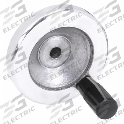 KIPP Hand Wheel: Solid, Fixed Handle, Aluminum, 3/4 in Bore, 200 mm Dia - Solid Hand Wheels with Fixed Handle