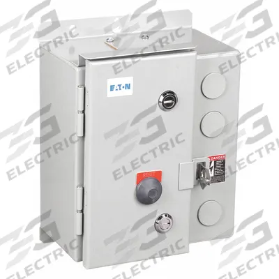 EATON NEMA Magnetic Motor Starter: Non-Reversing, 3 Poles, NEMA Size 0, 18 A - Enclosed Non-Reversing Starters with Electronic Overloads