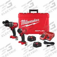 MILWAUKEE Cordless Tool Combination Kit: 2 Tools, Hammer Drill/Impact Driver, 18 V DC Volt, M18™ (MPN 3697-22). Key specifications — attr1176460: Impact Driver.