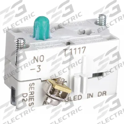 EATON Contact Block: 30 mm Panel Mounting Size, 1NO, Momentary - Contact Blocks