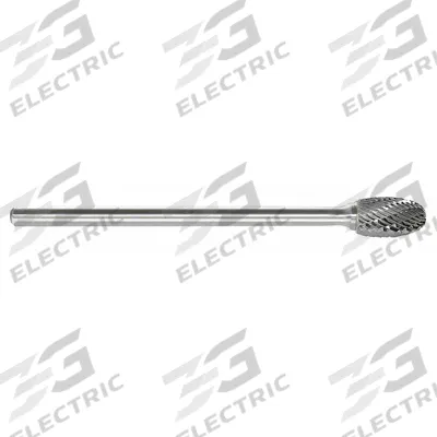 APPROVED VENDOR Carbide Bur: Oval, SE-3L6, Double Cut, 3/8" x 5/8" Head - Double-Cut Oval Burs