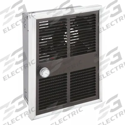 MARKEL Recessed Electric Wall-Mount Heater: 500 W/750 W/1000 W/1250 W/1500 W/1750 W/2250 W - Compact Recessed Electric Wall Heaters