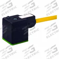 MURRELEKTRONIK Cordset: MSUD A Female Right Angle x Bare Wire, 3 m Cable Lg, PVC, Yellow, 3 Pins (MPN 7000-18021-0160300). Key specifications — Wire Size: 18 AWG; Brand: MURRELEKTRONIK; Cable Jacket Color: Yellow; IP Rating: IP67.