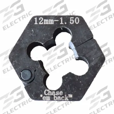 AME Automotive Rethread Die: Thread Repair Die, 1 in Overall Lg, 1 1/8 in Overall Wd - Wheel Stud Tools & Kits