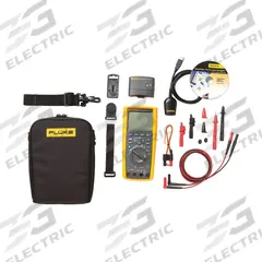 FLUKE Digital Multimeter Kit: TRMS, CAT III 1000V/CAT IV 600V, 10 A Max AC Current Measurement (MPN 287/FVF/IR3000/WWG). Key specifications — Brand: FLUKE; Calibration Certificate Included: No Certification Included; Instrument Safety Rating: CAT IV 600V; Instrument Counts: 50,000.