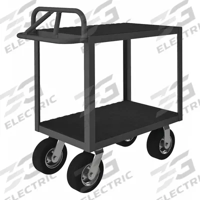 APPROVED VENDOR Metal Shelf Cart: 1,200 lb, 48 in L x 31 in W x 40 in H Overall Dim - Instrument Carts with Flush Metal Shelves