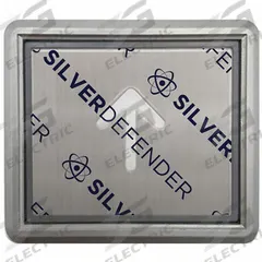 SILVER DEFENDER Antimicrobial Film Tape: 7/8 in Wd, 7/8 in Lg, Square, 9/10 in Pre-Cut Wd, 100 PK (MPN DC-001-ES-100). Key specifications — Antimicrobial Type: Silver-Based Additive; Backing Material: Polyethylene Film.