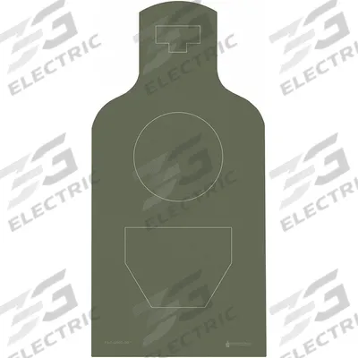 ACTION TARGET Shooting Range Targets: Paper, Silhouette Target, 3 1/3 ft Ht, 19 1/2 in Wd - Silhouette Targets