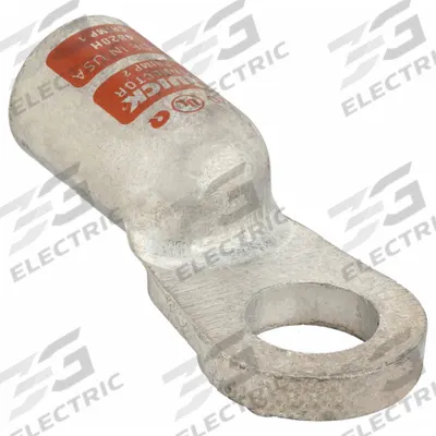 FUSION Lug Starter/Ground: Heavy Wall Lug, Lug, Tin Plated Copper, 2/0 ga, Orange - Heavy Wall Lugs
