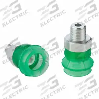 SCHMALZ Vacuum Pad Assembly: 1.5 Folds, 1/8 in NPT, 26.3 mm Pad Dia, Elastodur ED, Green, 65 A, SPB1 (MPN 10.01.06.04946). Key specifications — attr1019194: 10.01.06.04946; attr1019196: SCHMALZ; attr1019197: 65 A.