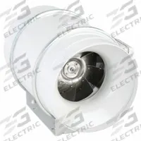 In-Line Duct Fan: 754 cfm Max., 10 in Duct, 115 W, 120V AC, 1 Ph, IP44, Steel (MPN TD-250). Key specifications — Includes: Mounting Bracket; Brand: SOLER & PALAU; Speed Controllable: Yes; High-Efficiency Motor: No; Nameplate Voltage: 120V AC; Number of Speeds: 2; Airflow @ 0.000 in SP - Range: 750 to 1,500 cfm; High-Efficiency Motor_Broad: Standard-Efficiency Motor.