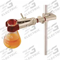 OHAUS Single Adjust Clamp: Single Adjust Clamp, Zinc, 6 3/8 in Overall Lg, 2 Prongs, 11 in Base Lg (MPN CLM-SWIVL2SZM). Key specifications — attr1025734: OHAUS; attr1025737: Zinc; attr1025736: Nickel Plated; attr1025747: Single Adjust Clamp.