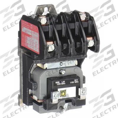 SQUARE D Lighting Magnetic Contactor: 2 Poles, 120V AC, 30 A - Electrically Held Lighting Contactors