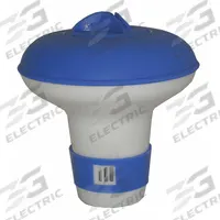 JED POOL TOOLS Pool Chemical Dispenser: 6 in Overall Ht, Plastic, Blue/White (MPN 10-451)