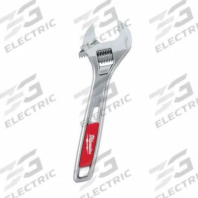 MILWAUKEE Adjustable Wrench: Alloy Steel, Chrome, 6 in Overall Lg - General Purpose Adjustable Wrenches