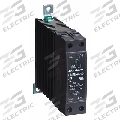 CRYDOM Solid State Relay: DIN-Rail Mounted, 30 A Max Output Current, SCR - DIN-Rail Mounted Relays