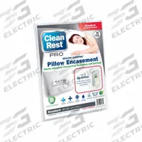 CLEANREST Pillow Protector: Std, 26 in Overall Lg, 20 in Overall Wd, White, Satin, Pillow Protector (MPN 845168001755). Key specifications — Brand: CLEANREST; Material: Satin.
