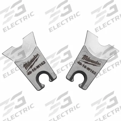 MILWAUKEE Upper and Lower Crimping Die: 4 AWG, W Style Dies, For Use With 2678-20 - Milwaukee Replacement Crimping Dies