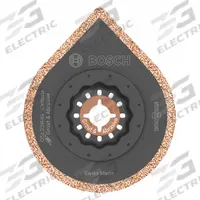 BOSCH Oscillating Scraper Blade: 2 3/4 in Blade Wd, 2 3/4 in Blade Lg, Carbide Grit, 1 Pieces (MPN OSL234HG). Key specifications — attr1097676: BOSCH; attr1097658: Carbide Grit; attr1097655: Pointed.