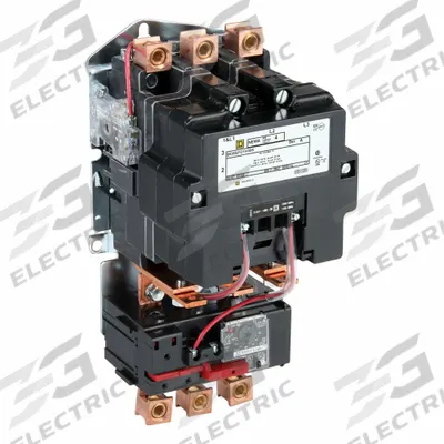 SQUARE D NEMA Magnetic Motor Starter: Non-Reversing, 3 Poles, NEMA Size 4 - Non-Reversing Starters with Electronic Overloads