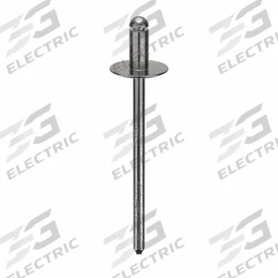 POP AVDEL Blind Rivet,1 27/50" L,0.122" dia,PK500: Inch, 1 35/64 in Overall Lg, 1/4 in Body Lg - Large Flange Blind Rivets