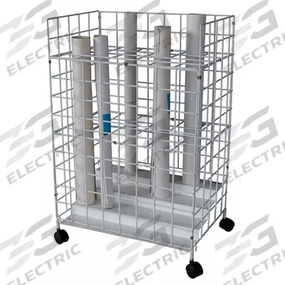 APPROVED VENDOR Roll File: 24 Compartments, For 3 1/8 in Tube Dia, 21 in Overall Wd, Mobile - Furnishings, Appliances and Hospitality