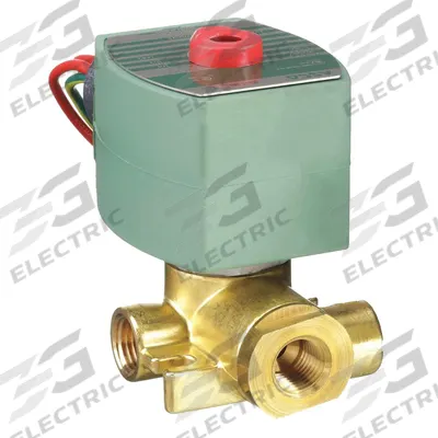 REDHAT Solenoid Valve: 3-Way, Configurable, 1/4 in Pipe Size, 110V AC/120V AC - 3-Way/2-Position, Configurable Solenoid Valves